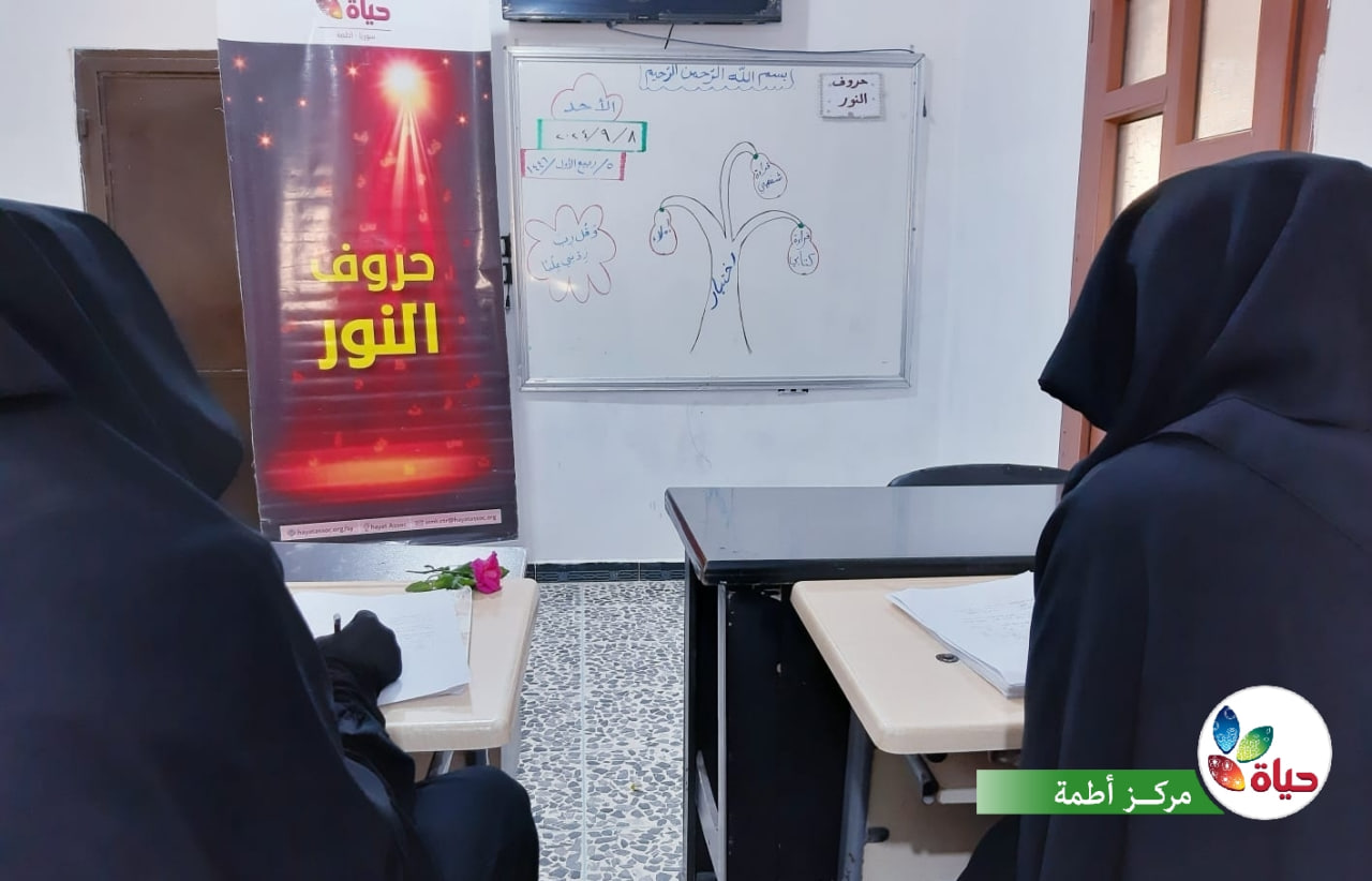 اختبار المشاركات في مشروع حروف النور